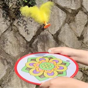 학교 요양원 끈달린 전통 손제기만들기 겨울방학 DIY 노인 설 선물