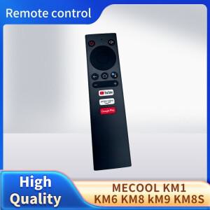 MECOOL 안드로이드 TV HDR KM1 스트리밍 미디어 플레이어 박스 컨트롤러와 호환되는 음성 리모컨