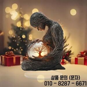 2D 플랫 홈 릴렉세이션 보헤미안 스타일 아크릴 생명의 나무 책상 장식품 우아한 가정 및 사무실 생일 선