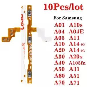 10pcs 볼륨 POWER LOGIC 스위치 켜기 끄기 버튼 키 플렉스 삼성 호환 A01 A10S A20S A14 A30 A40 A50 A60