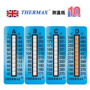 Thermax 온도 라벨 감온지 8칸 10칸 열감지 스티커