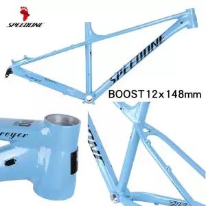 SPEEDONE 27.5/29인치 초경량 알루미늄 합금 자전거 프레임 산악 하드 테일 내부 라우팅 148x12 스루 액슬