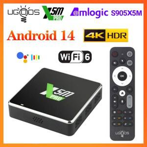 UGOOS 암로직 S905X5M X5M PRO TV 박스 안드로이드 14 미디어 플레이어 암로직 S905X4 안드로이드 11 미디어 플레이어 X4Q Pro Extra 4GB 32GB