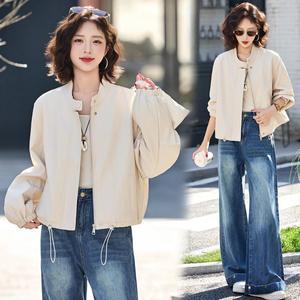 로타 여성 봄 가을 양가죽 코트 숏 차이나 라이더 리얼 가죽 재킷 캐주얼 리카