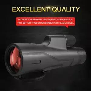 Wide Angl 12x52 강력한 ED 단안 망원경 사냥 하이킹을 위한 프리미엄 초저 분산 안개 방지 장거리 BAK4