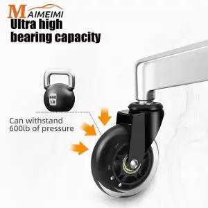 1/5PCS 회전 고무 캐스터 바퀴 3 인치 사무실 의자 교체 60KG 소프트 안전 롤러 블레이드 스타일