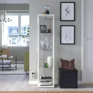 [아트박스]/이케아 착불 ikea 블롤리덴 유리도어 수납장 화이트