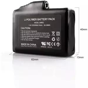 7.4V 3000 mAh 충전기 충전식 리튬 폴리머 배터리 가열 장갑 양말 재킷 조끼 오토바이 USB