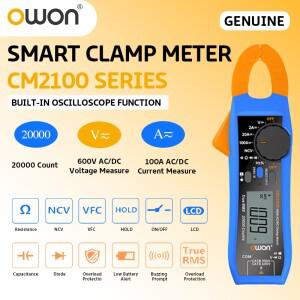 OWON CM2100 트루 RMS 미니 AC 클램프 멀티미터