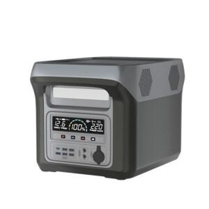 1500W 휴대용 파워스테이션 220V AC 출력, 대용량 1000Wh, 라이브 스트리밍, 캠핑, 판매대, 비상용