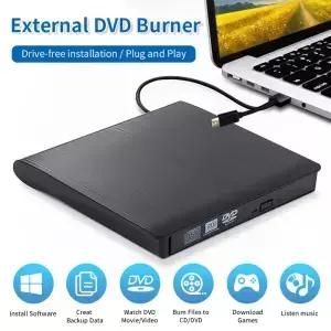 외장 CD 플레이어 타입-C USB 3.0 2 in 1 휴대용 광학 드라이브 DVD 버너 RW ROM 리더 라이터 레코더
