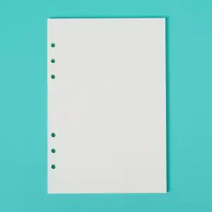 A5 6공 다이어리 속지 리필 135장 포켓 무지 CDC5F