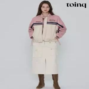 [토잉크][toinq] 컬러 블록 바이커 자켓(T249MJK904W)