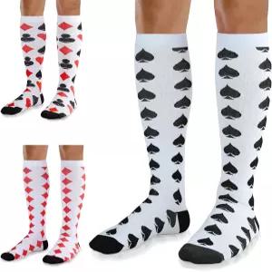 UUSOCKS 압박 양말(남녀 공용 20-30 mmHg 무릎 높이 3켤레) 간호사 여행 달리기 운동 긴 근무 시간 일상