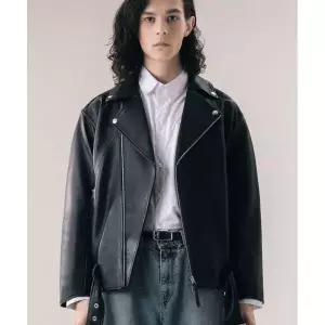 FLASK 양가죽 오버핏 라이더 자켓 - unisex 2374358