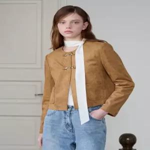 올리브데올리브 라운드넥 스웨이드 크롭 자켓OL5SJ205 OL5SJ205BS1 1177128
