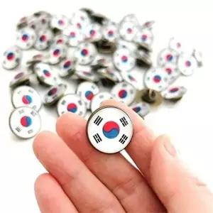 태극기 뱃지 태극기 브로치 금속 경축일 기념품 국경일 굿즈 행사 기념-WFQ84PS