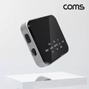 Coms 고음질 블루투스 오디오 송수신기 v5.2 AUX 스테레오 3.5mm 무선 휴대용 리시버 동글 송신기 유기기변
