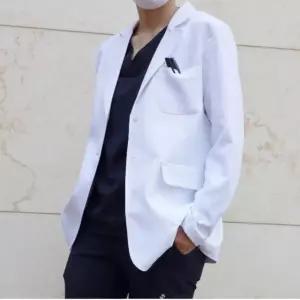 남성 고급 의사가운 상의 가운자켓 가운 약사 병원