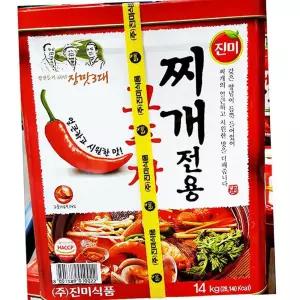 진미 찌게용고추장 14kg 업소용