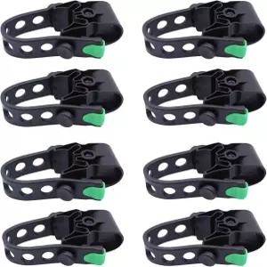 YOLOCKEY 8PCS 자전거 랙 스트랩 교체 부품 히치 거치대 타이 다운 고무 예비 후크 핏 1 트레일러