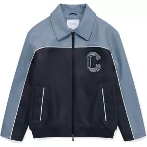 커버낫 C 로고 레이싱 신세틱 레더 자켓 Navy 3830370