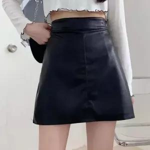 스커트 치마 레더소재 여성 A라인 숏기장