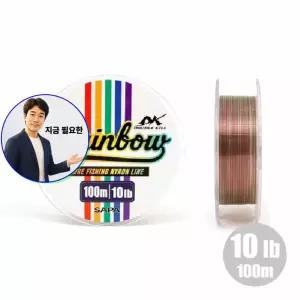 지금 필요한 10lb 라인 100m 더블킬 루어 낚시줄 나일론 레인보우