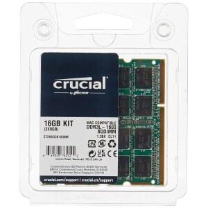CRUCIAL CT2K8G3S160BM 16GB KIT (8GBX2) DDR3 /DDR3L 1600 MT /S (PC3-12800) SODIMM 204-PIN MEMORY FOR MAC