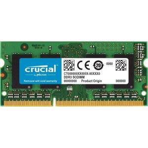 중요한 4GB 싱글 DDR3 /DDR3L 1600 MT /S (PC3-12800) 언버퍼드 SODIMM 204핀 메모리 - CT51264BF160B