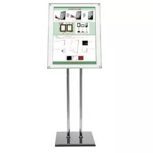 스탠딩메뉴판 메뉴스탠드 포스터 자석액자 스탠드 1400CP B3 크롬 백색펄
