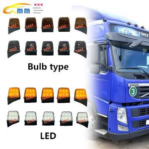 볼보 대형 트럭용 앰버 화이트 탑 라이트, FH FM 트레일러, 루프 램프, 돔 OEM 1623726 24V
