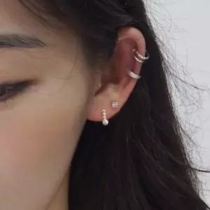 eps6676 이어커프 실버도금 귀걸이 4종 set