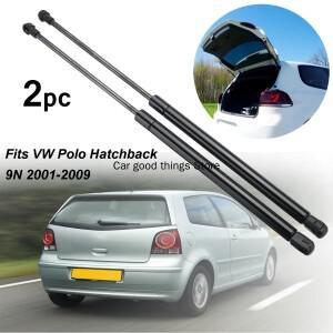 VW 폴로 해치백 9N 2001-2009 6Q 용 2Pcs 자동차 뒷문 부츠 가스 스트럿츠 지원 리프터 6827550 C