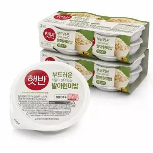 CJ 햇반 발아 현미밥 130g, 36개
