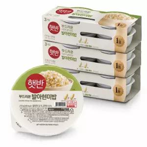 CJ 햇반 발아 현미밥 210g, 18개