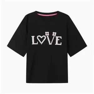 베네통 브랜드마크 SLOVE 프린팅 티셔츠BATSF2641