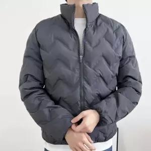 항공점퍼 JP 자켓 JK 아우터 물결무늬 퀄팅패턴 하이넥 점퍼