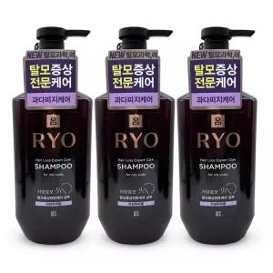 려 자양윤모 9EX 탈모증상완화 샴푸 지성두피용 400ml 3개