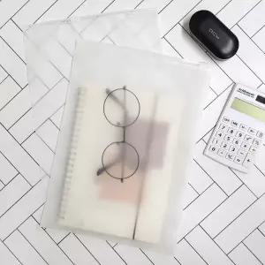 반투명 여행파우치 속옷양말화장품 지퍼백 20x28cm