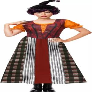 마그랭크 여성 마녀 자매 의상 할로윈 맥시 드레스 빈티지 중세 디자인 사각 네크라인 허리 밴딩 플로우리