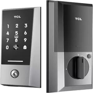 TCL 키리스 출입문 잠금장치 터치스크린 키패드가 포함된 WiFi 데드볼트 스마트 앱 원격 제어 초인종 자동