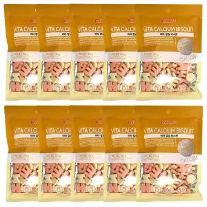 애니펫 비타 칼슘 비스켓 100g X 10개 강아지 훈련 칭찬간식