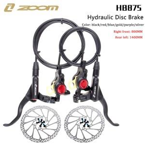 ZOOM MTB 유압 브레이크, 자전거 캘리퍼 세트, 산악 디스크 로터 160mm 사이클링, HB875, 800mm, 1400mm