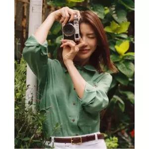 올리비아로렌 컬러풀 린넨 셔츠 VOCNL5M4221 1440205