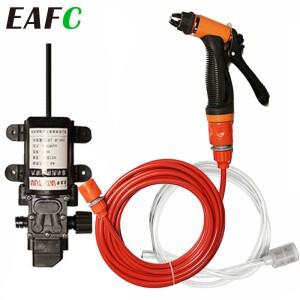 12V 휴대용 자동차 세탁기 총 펌프 고압 스프레이 세차 청소 키트 케어 전기 장치