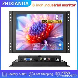 G08 8 인치 오픈 프레임 산업용 Lcd 모니터벽걸이 형 금속 케이스 모니터 VGA/HDMI/BNC/USB/AV 신호 입력