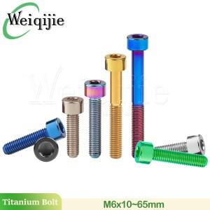 웨이치지에 티타늄 볼트 M6X10/12/15/16/18/20/23/25/30/35/40/45/50/55/60/65mm 시트포스트 오버헤드 브레