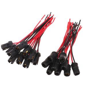 10피스 DC12V T10 W5W 194 168 소켓 마커 라이트 홀더 커넥터 와이어 전구 하네스 교체 자동차 부품