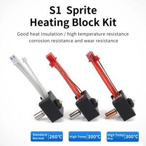 Creality 공식 Ender-3 S1 /CR-10 Smart Pro/Sermoon V1 / pro 스프라이트 압출기 업그레이드 히터 블록 키